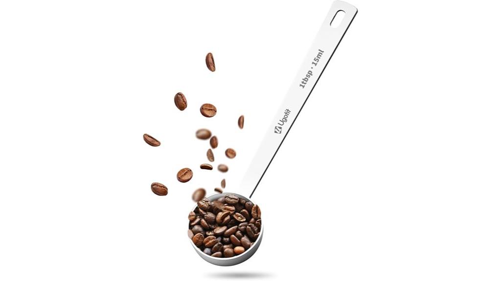 stainless steel coffee scoop