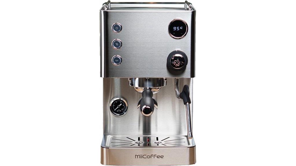 stainless steel espresso machine
