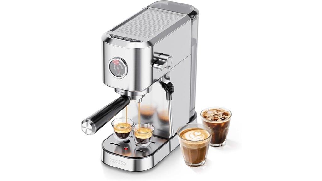 stainless steel espresso maker