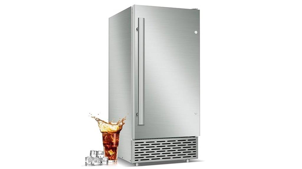 stainless steel ice maker