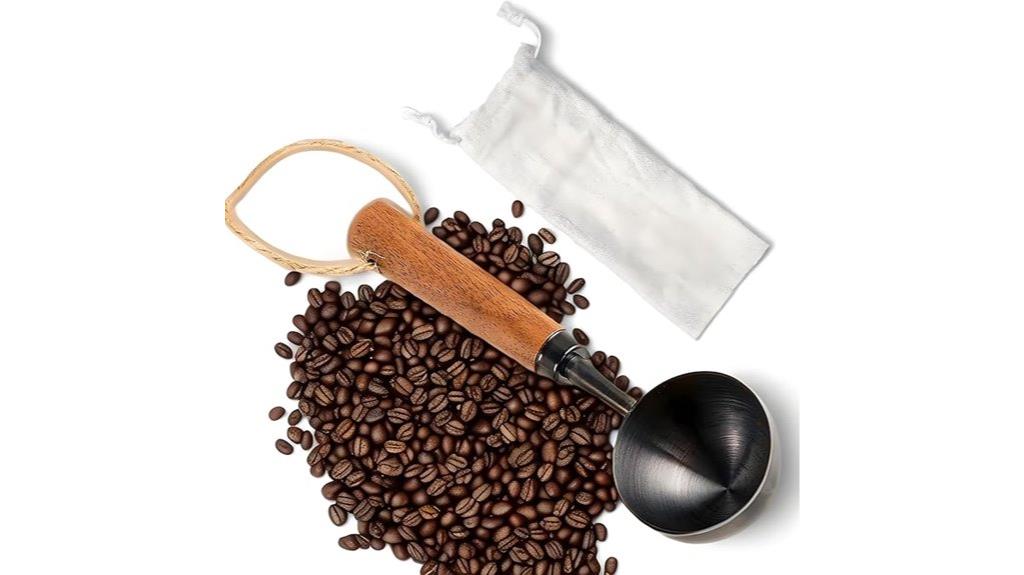 stainless steel walnut scoop