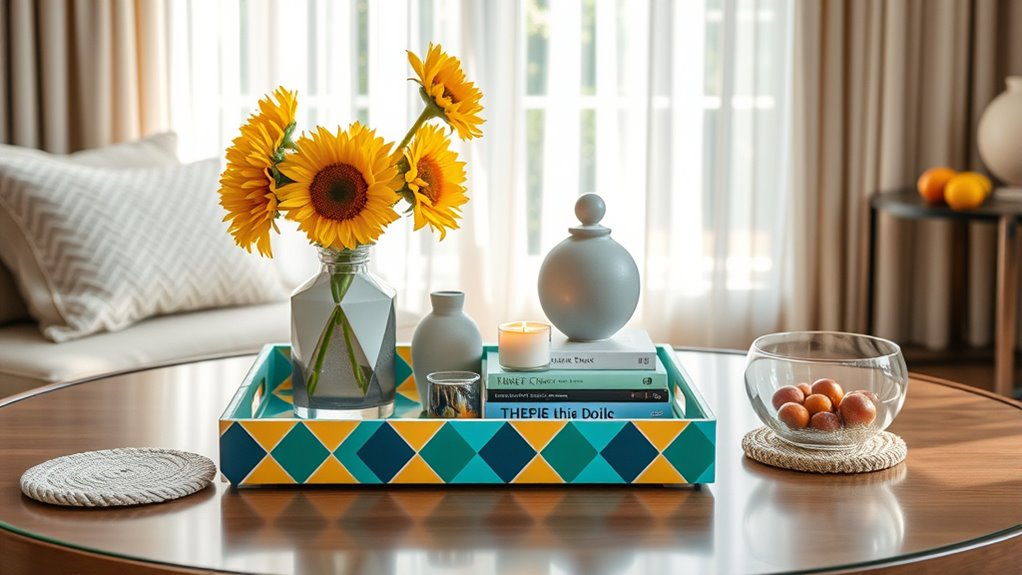 summer coffee table decor