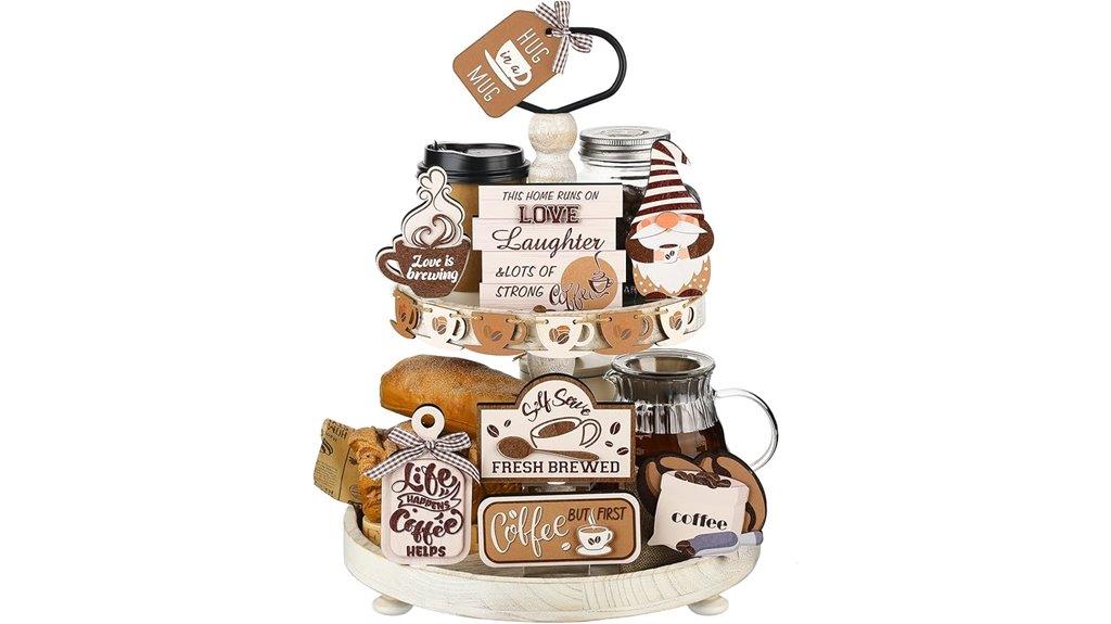 summer coffee tray decor