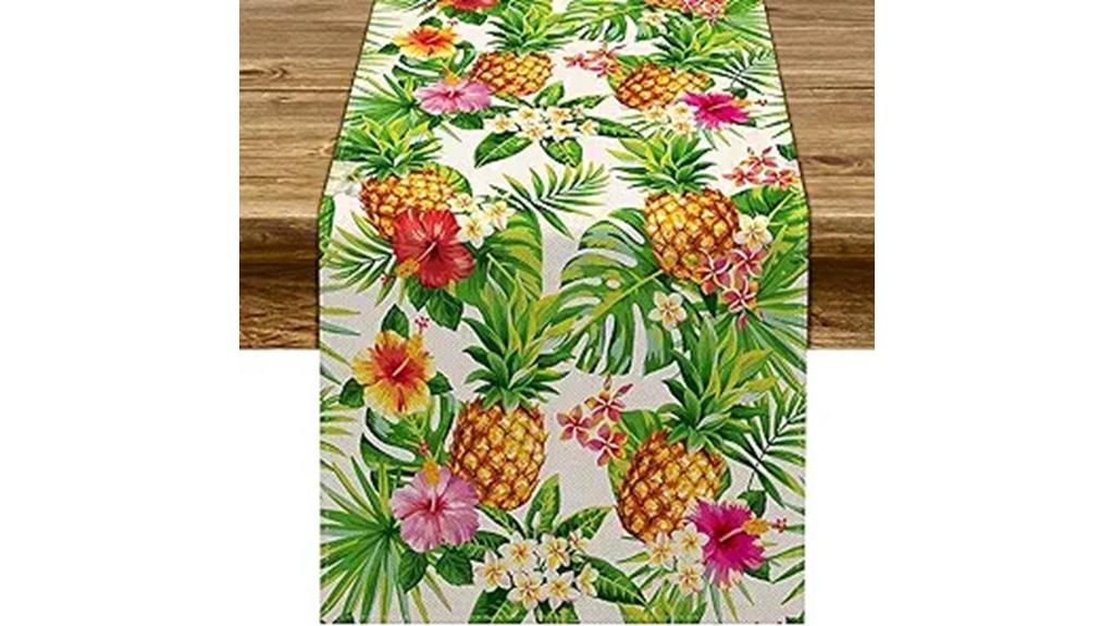 summer pineapple table runner