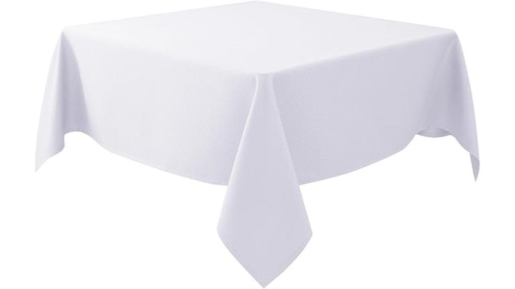 textured fabric square tablecloth