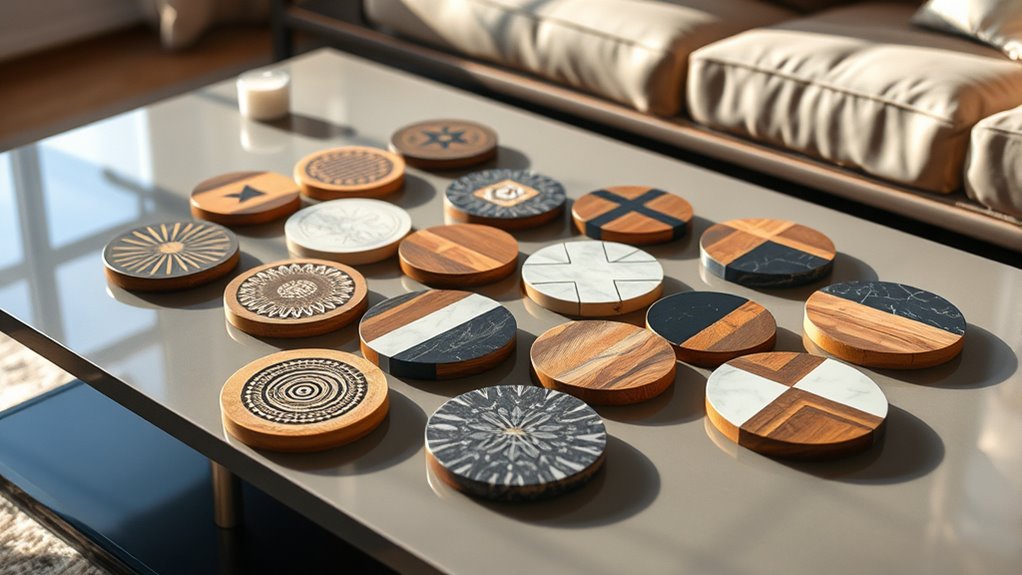 top stylish coffee table coasters