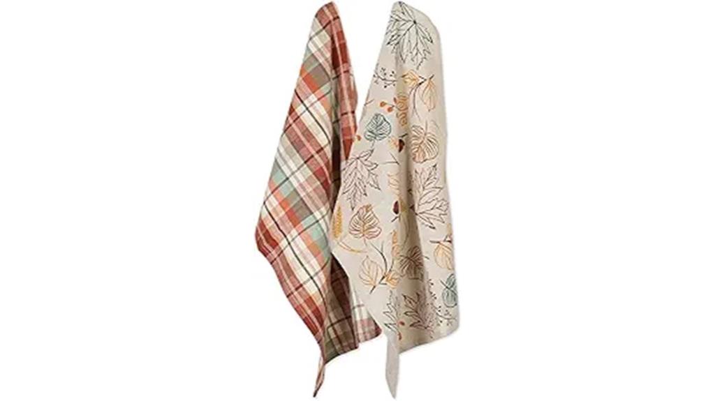 two kitchen dishtowels bundle