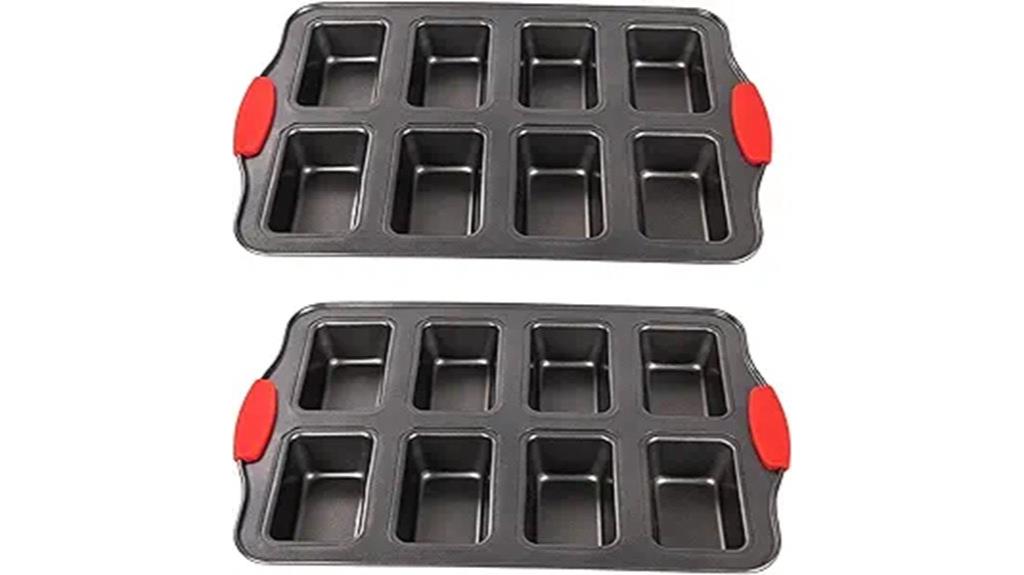 two mini loaf pans