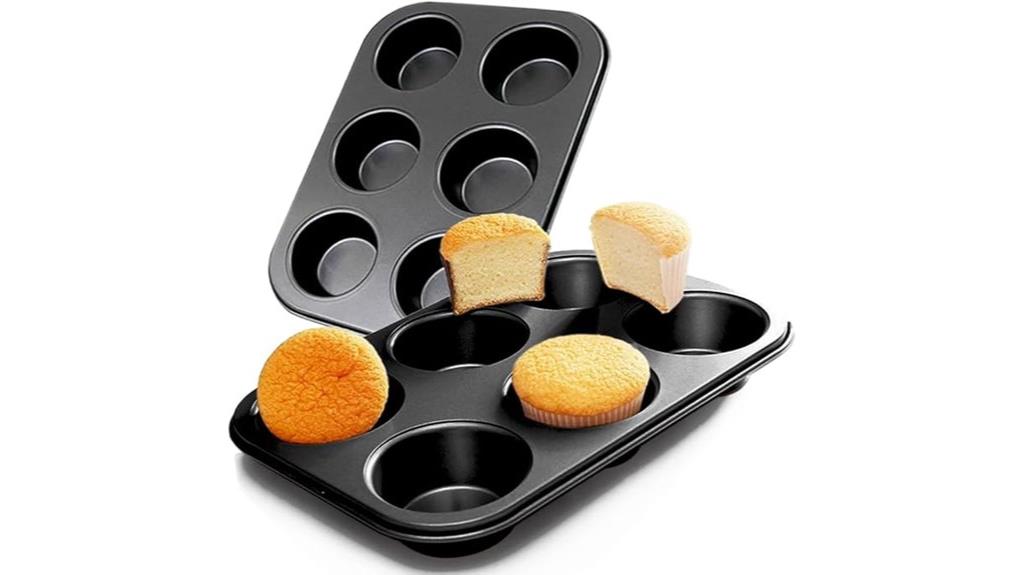 two pack steel muffin pans
