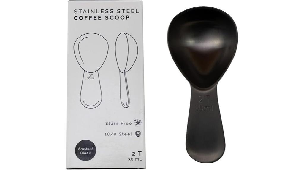 two tablespoon black scoop