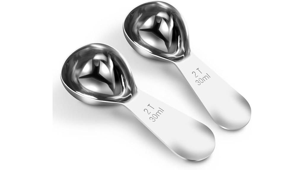 two tablespoon coffee spoons