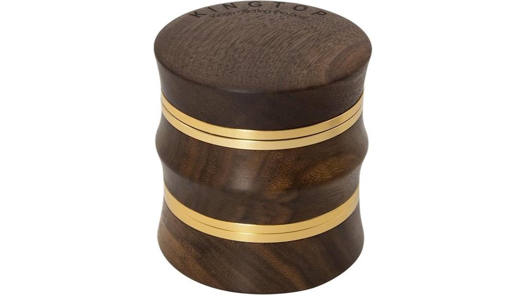 walnut aluminum manual grinder