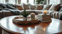 winter coffee table decor