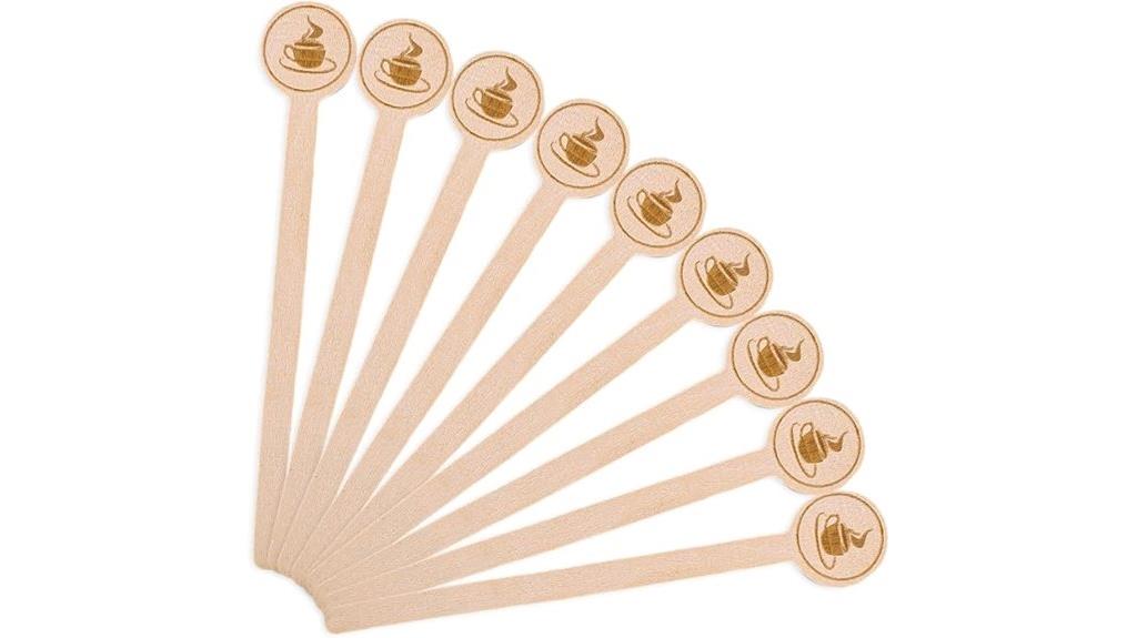 wooden coffee stir sticks