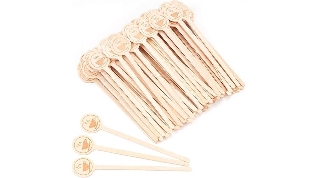wooden coffee stir sticks