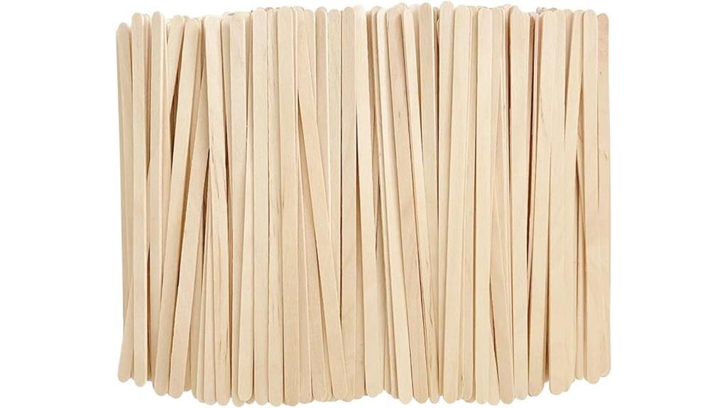 wooden coffee stirrer pack