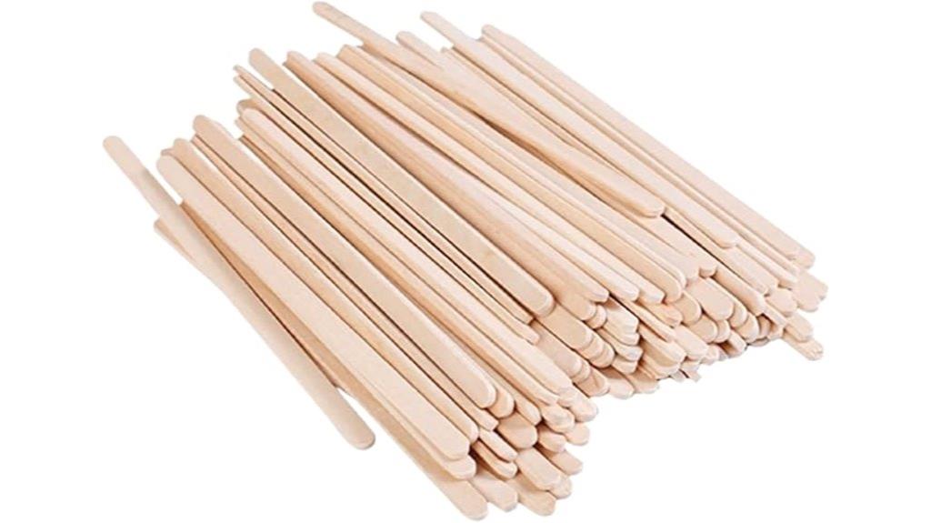 wooden coffee stirrer pack