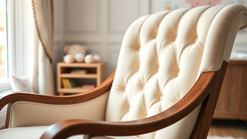 elegant comfortable nursery chairs