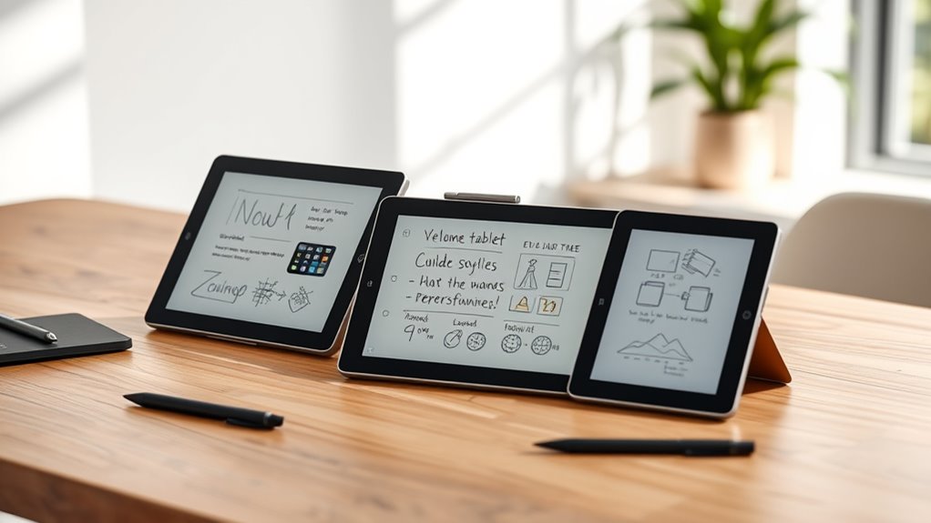 key note taking tablet factors