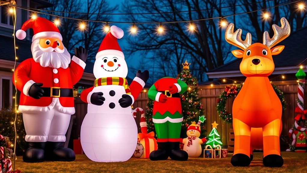 large holiday inflatable decorations