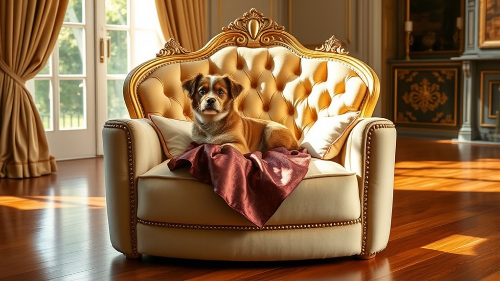 luxury dog beds selection