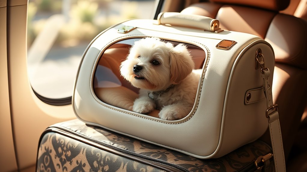 luxury dog travel carriers