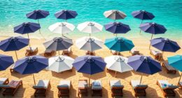 luxury durable beach umbrellas