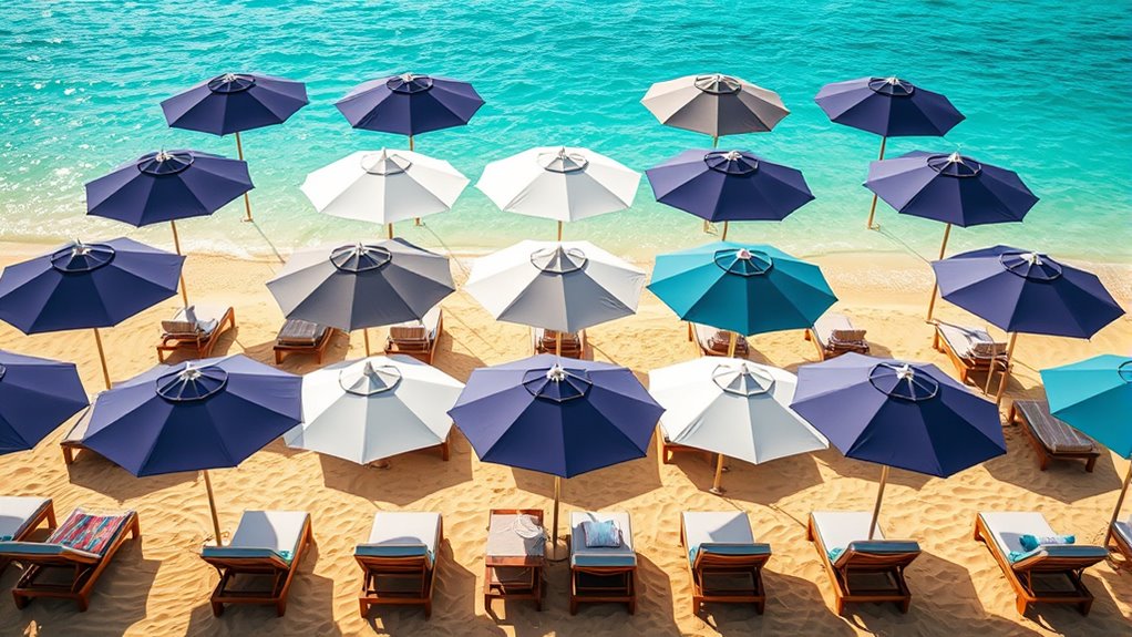 luxury durable beach umbrellas