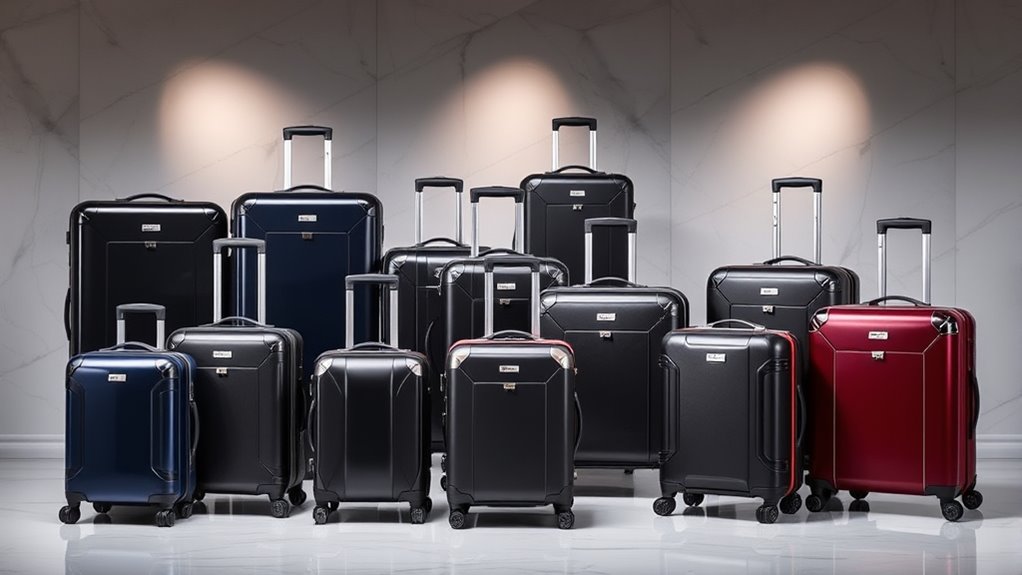 luxury durable travel luggage