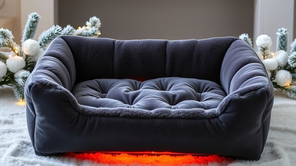 luxury heated pet beds