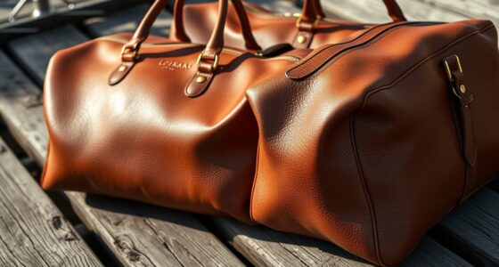 luxury leather travel bags