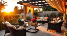 luxury outdoor furniture selection