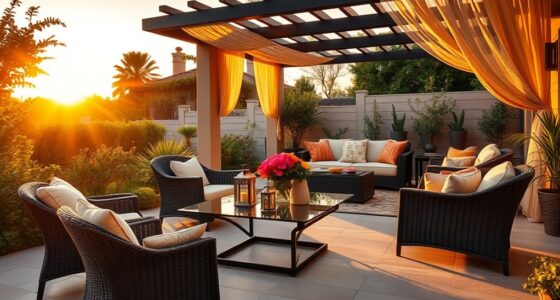 luxury outdoor furniture selection