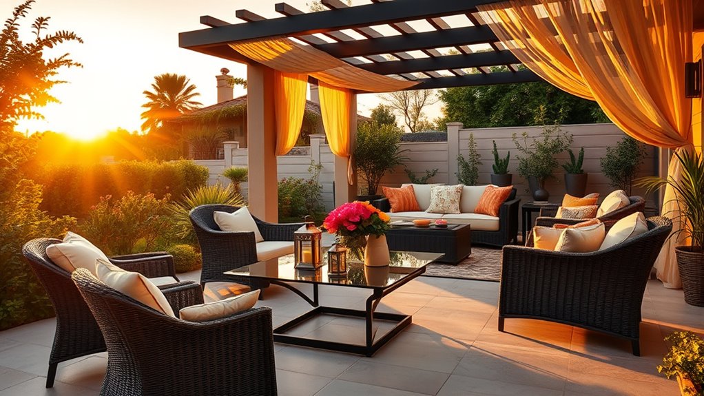 luxury outdoor furniture selection