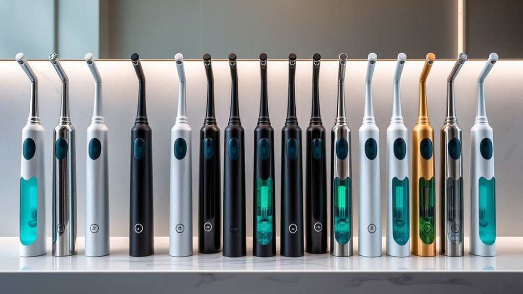 luxury water flossers selection