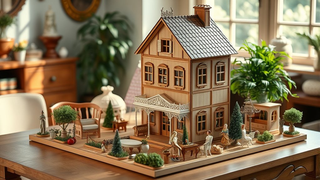luxury wooden dollhouse collections