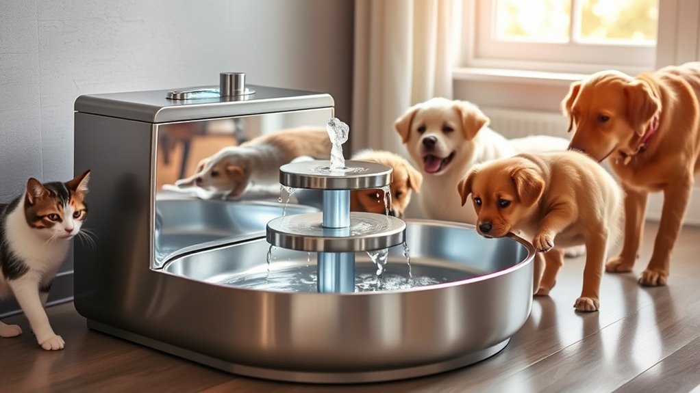 top automatic pet water fountains