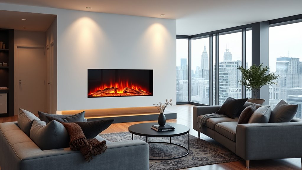 top ventless electric fireplaces