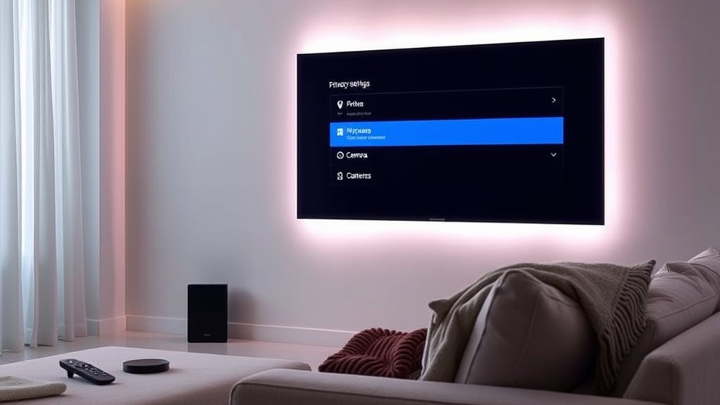 adjust smart tv privacy settings