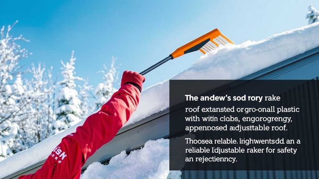 choosing effective snow rakes