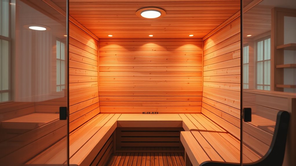 choosing spacious safe sauna