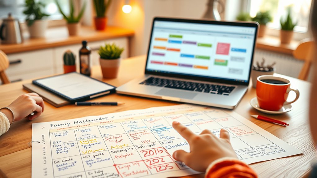 create a collaborative family schedule