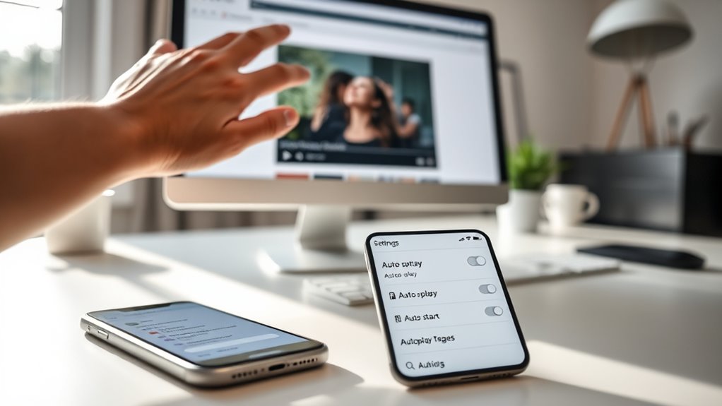 disable automatic video playback