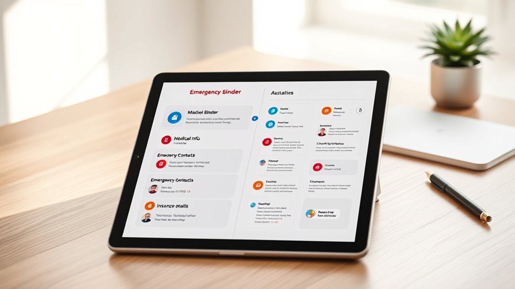 emergency contact and info