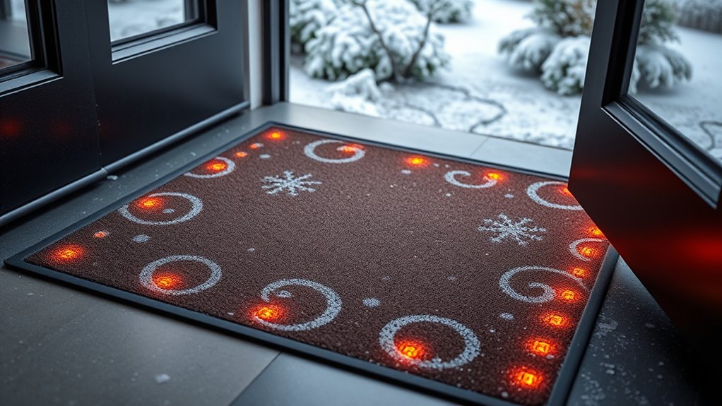 heated outdoor entrance mats