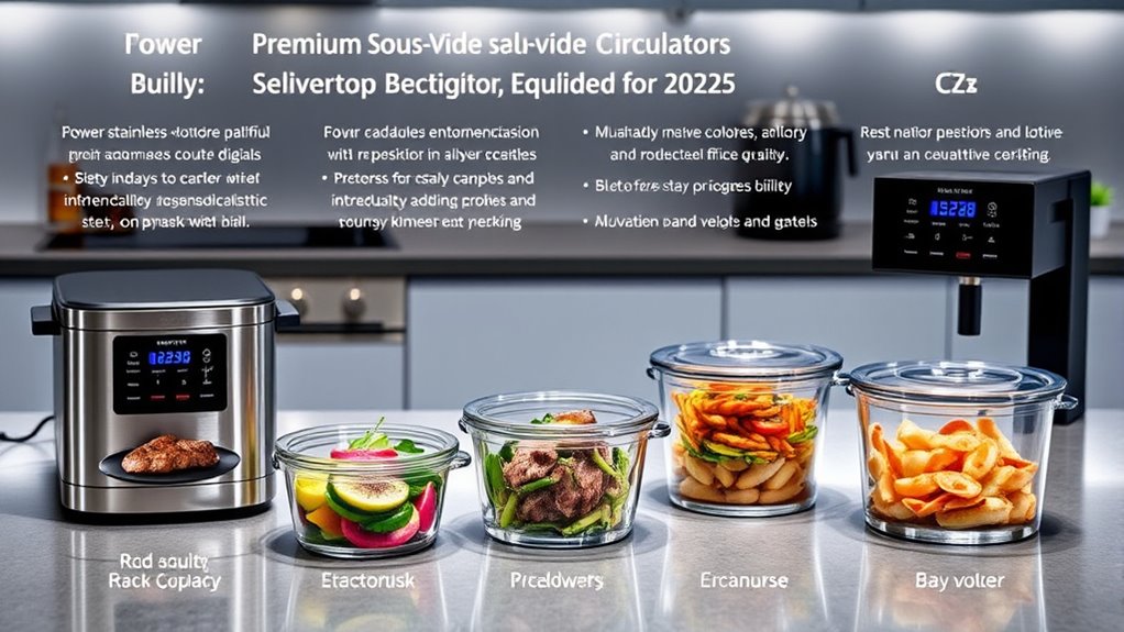 15 Best High-End Sous-Vide Circulators With Containers for Precision Cooking in 2025