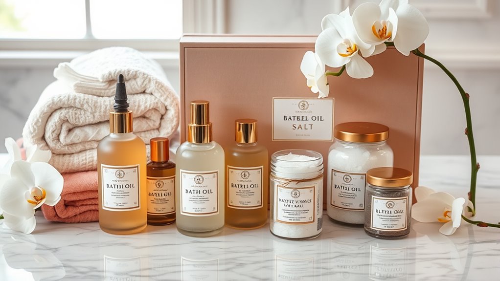 luxury bath oil sets