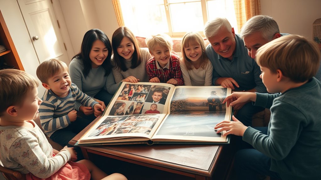 organized family photo collections