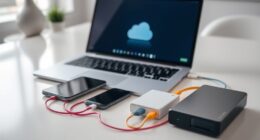 securely backup mobile devices