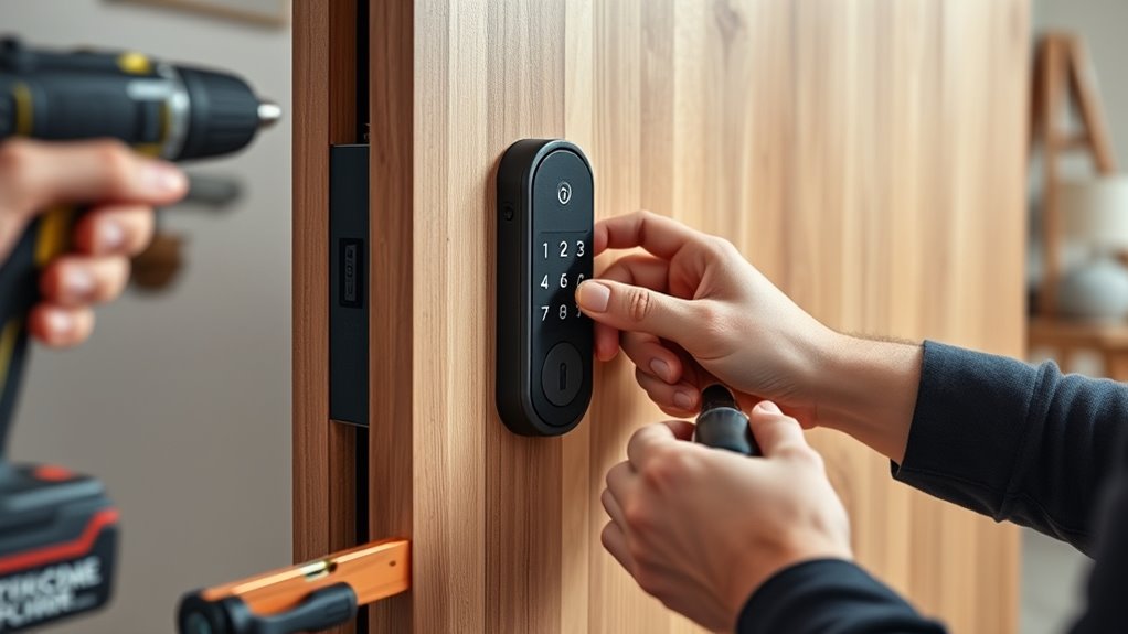 securely install smart lock